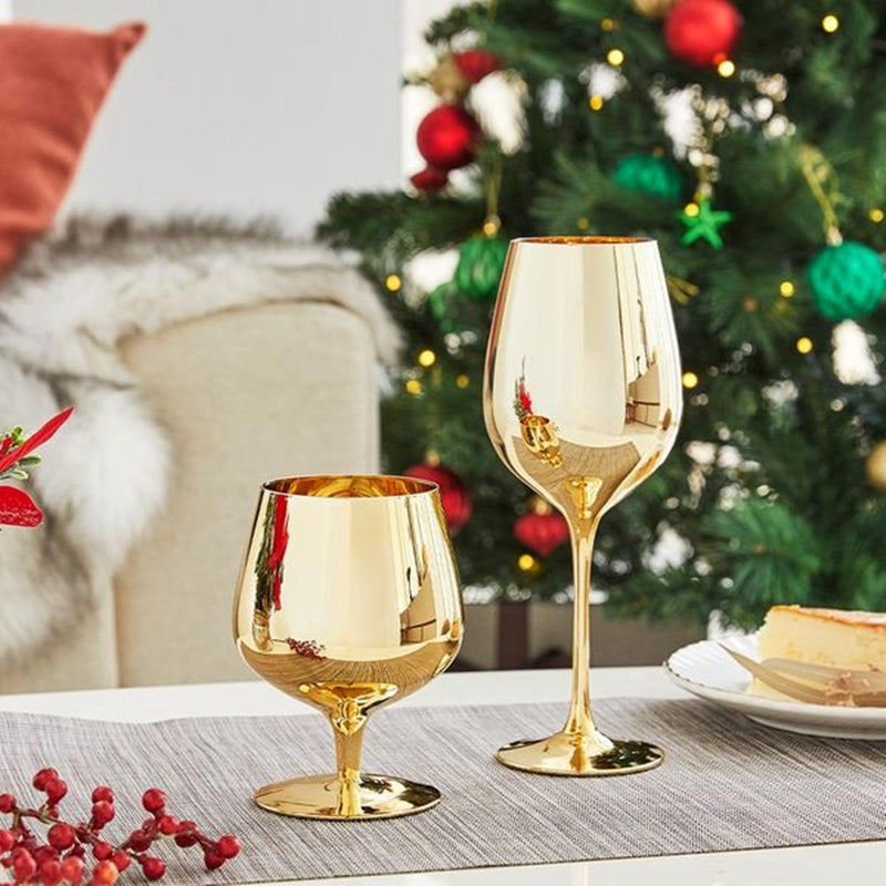 Korean All Gold - Wine Glass & Brandy Glass