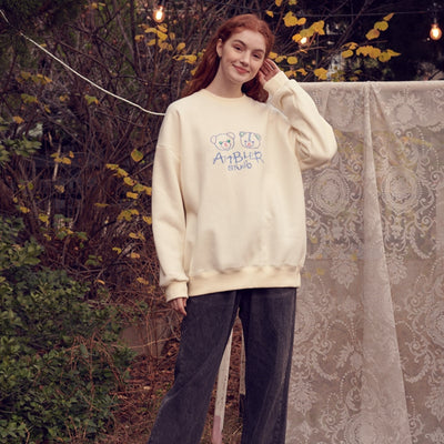 Ambler - Pastel Bears Overfit Hoodie Sweatshirt