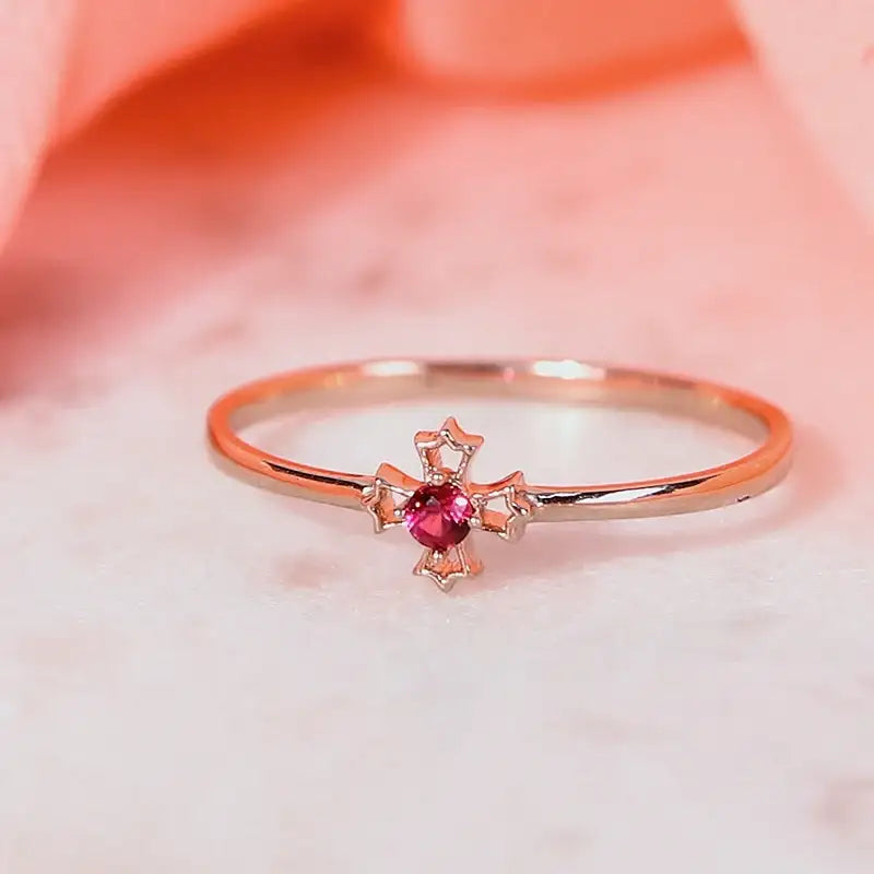Saint Tail x Clue - Mini Saint 14K Gold Miss Ring - CLUE - Jewelry - Harumio