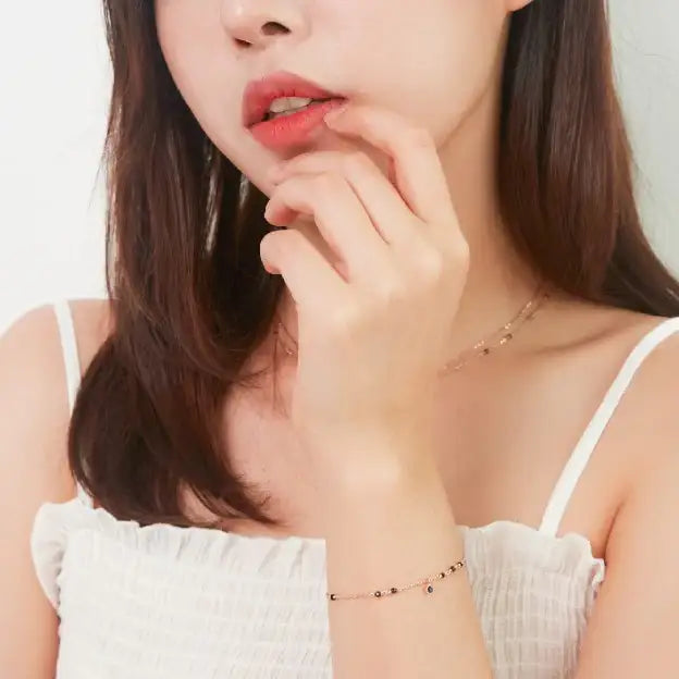CLUE - Wish Spell Bead Type Black Spinel Bracelet - CLUE - Jewelry - Harumio