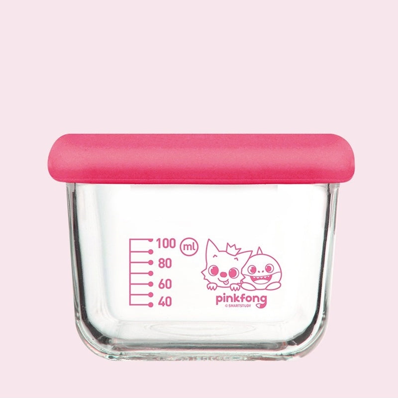 Glasslock BABY x pingfong - Slime Cap Baby Food Container 210ml 3P Set