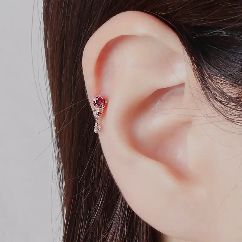 Saint Tail x Clue - Illusion Stick 10K Gold Piercing - CLUE - Jewelry - Harumio
