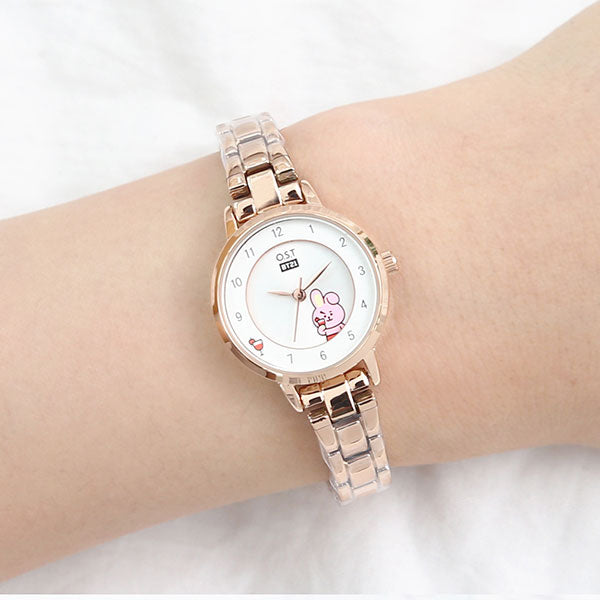 BT21 x OST - Rose Gold Metal Watch - Cooky - BT21 - Watches - Harumio