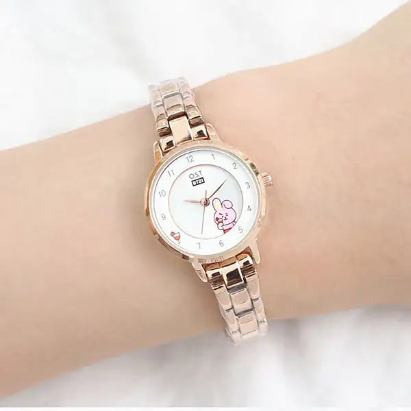 BT21 x OST - Rose Gold Metal Watch - Cooky - BT21 - Watches - Harumio
