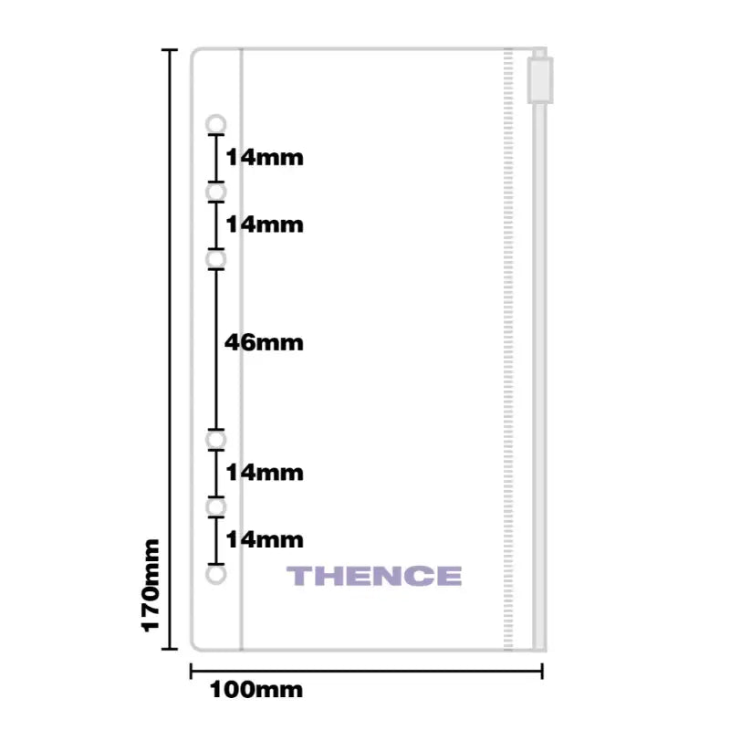 THENCE - Diary Zipper Pocket - THENCE - Accessories, Stationery - Harumio