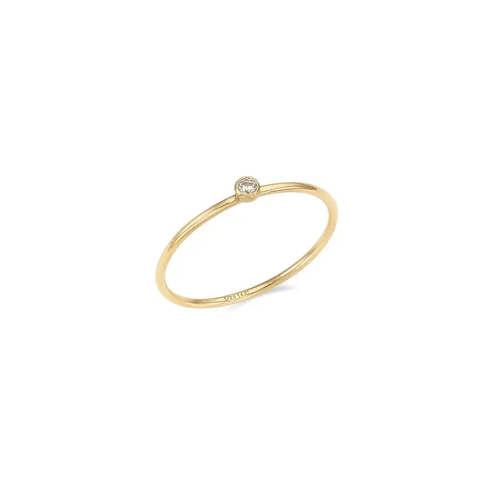 CLUE - 14K Gold Filled Eternal Crystal Ring - CLUE - Rings - Harumio
