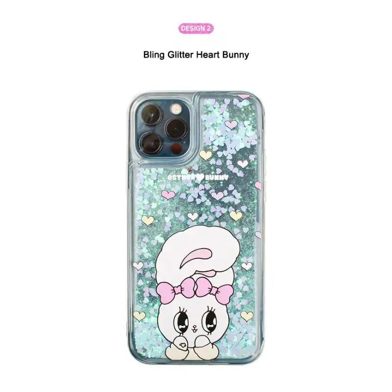 Esther Bunny - Bling Glitter Jelly Phone Case - Esther Bunny - Phone Cases - Harumio