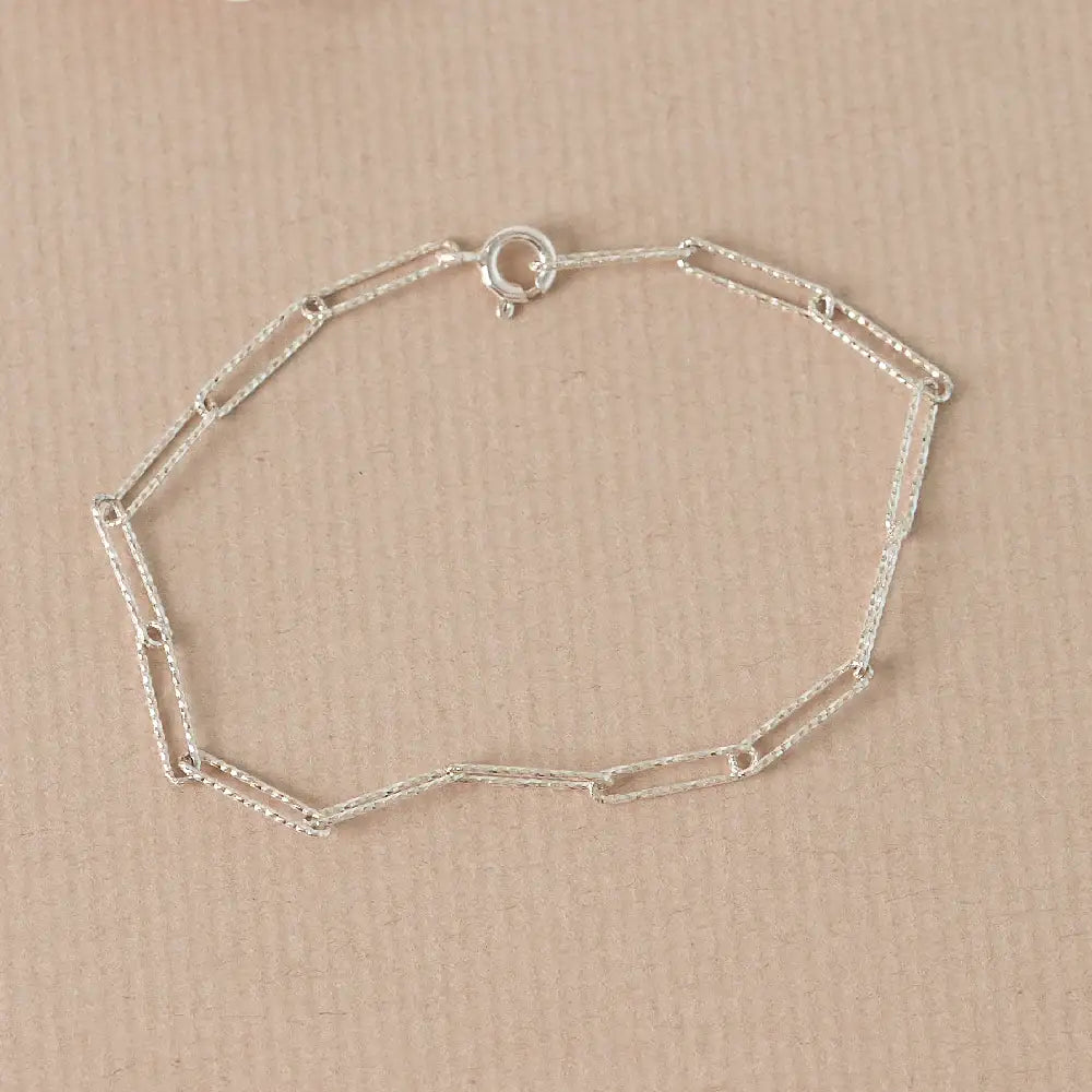 CLUE - Basic Clip Chain Silver Bracelet - CLUE - Jewelry - Harumio