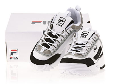 Fila Disruptor 2 - Tapey Tape - White Black - Shoes - Harumio