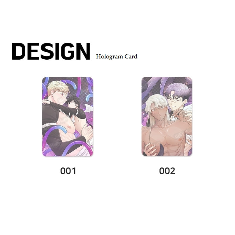Tentacle Recipe - Autographed Colored Paper + Hologram Card Set