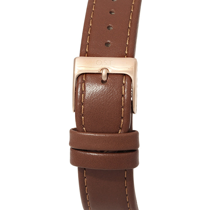 OST - Classic Brown Leather Watch