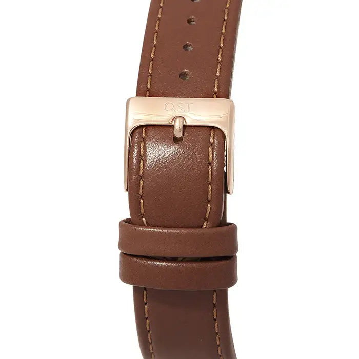 OST - Classic Brown Leather Watch - OST - Watch - Harumio