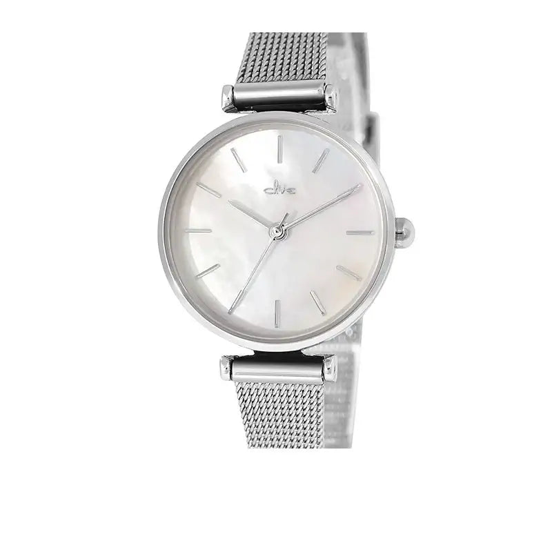 CLUE - Mother-of-Pearl Mood Mesh Watch - CLUE - Watches - Harumio