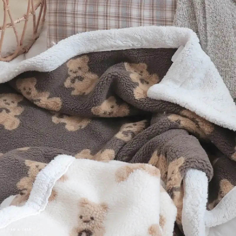 Like A Cafe - Fluffy Wool Blanket - Like A Cafe - Home & Living - Harumio