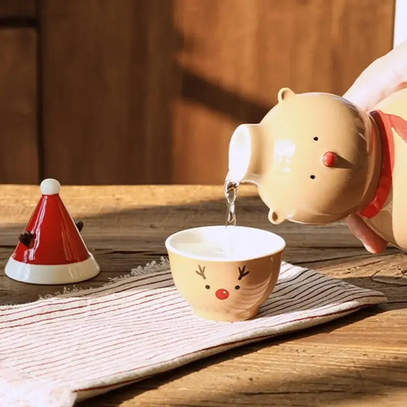 Korean L Chubby Rudolph - Carafe & Cups Set - Modern House - Dinnerware - Harumio