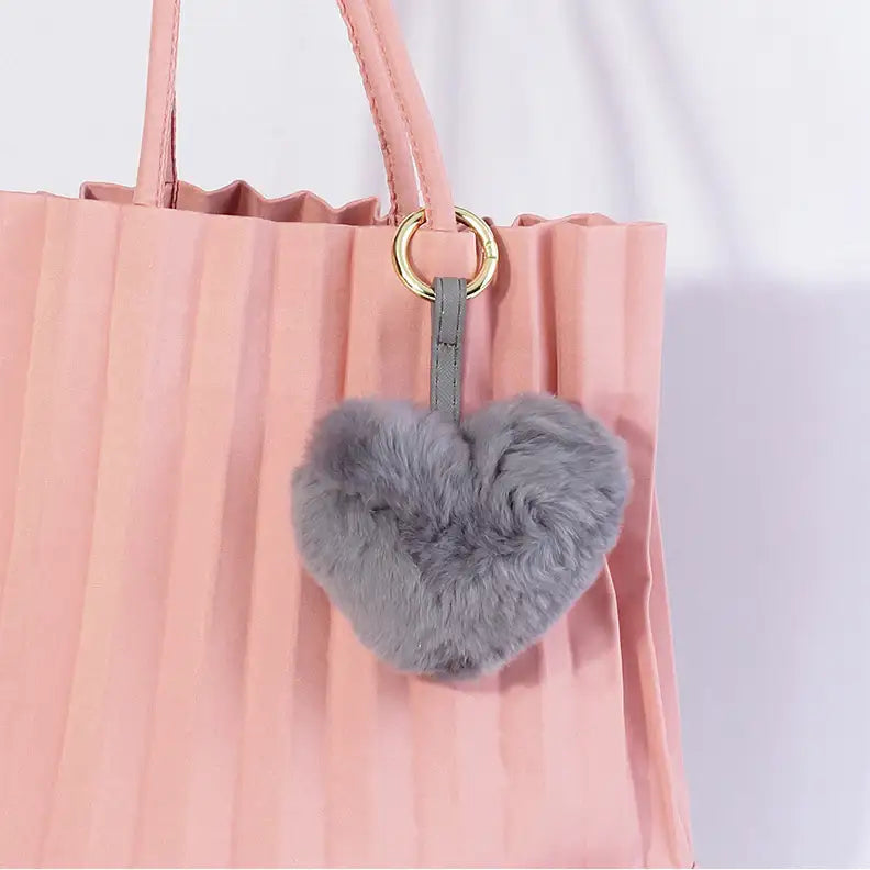 CLUE - Rabbit Heart Perkyling Gray Keyring - CLUE - Accessories - Harumio