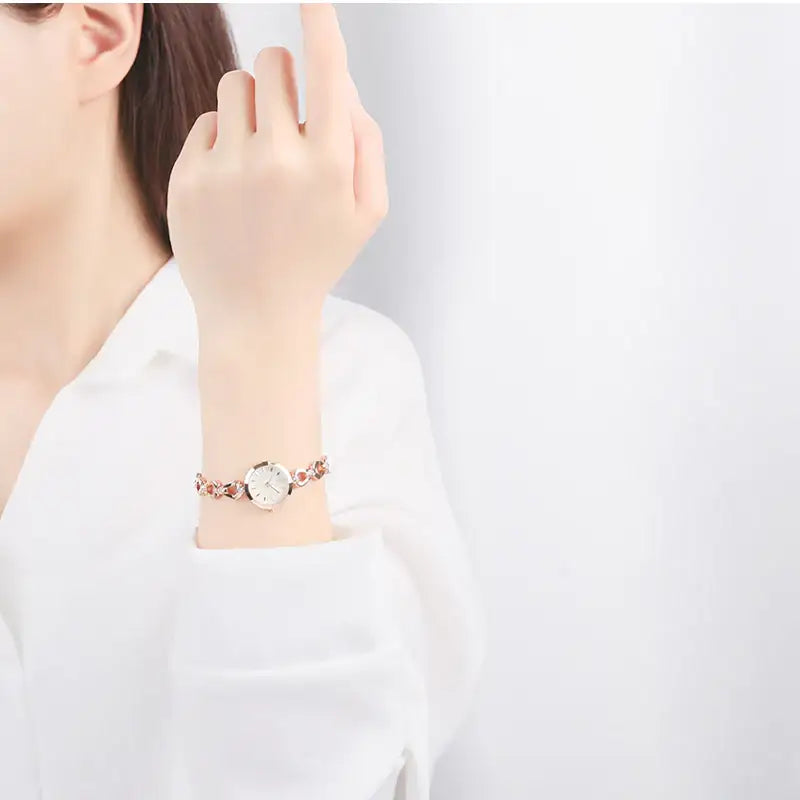 OST - Basic Round Rose Gold Metal Watch