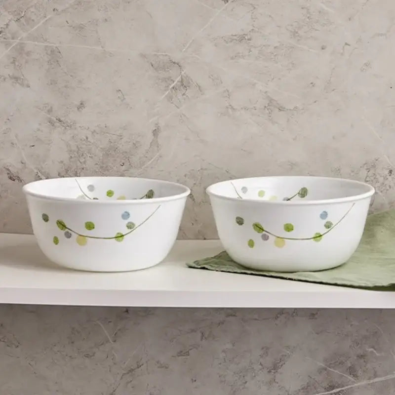 Korean Corel Green Delight - Ramen Bowl 2P Set - Modern House - Bowls - Harumio