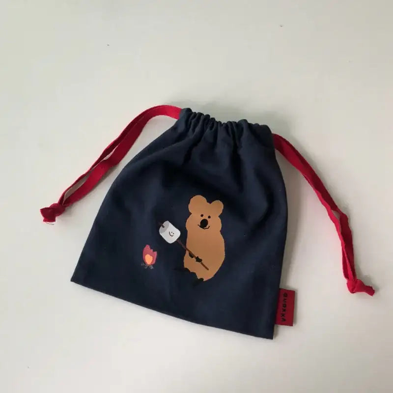 Dinotaeng - S`MORE & Blueberry BOBO String Pouch - Dinotaeng - Accessories, Pouch - Harumio