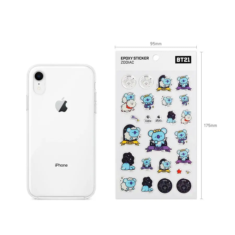 BT21 x Monopoly - Universtar Epoxy Sticker - Zodiac - Monopoly - Accessories - Harumio