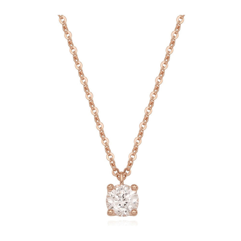 OST - Simulated Diamond 0.5ct Solitaire Daily Necklace