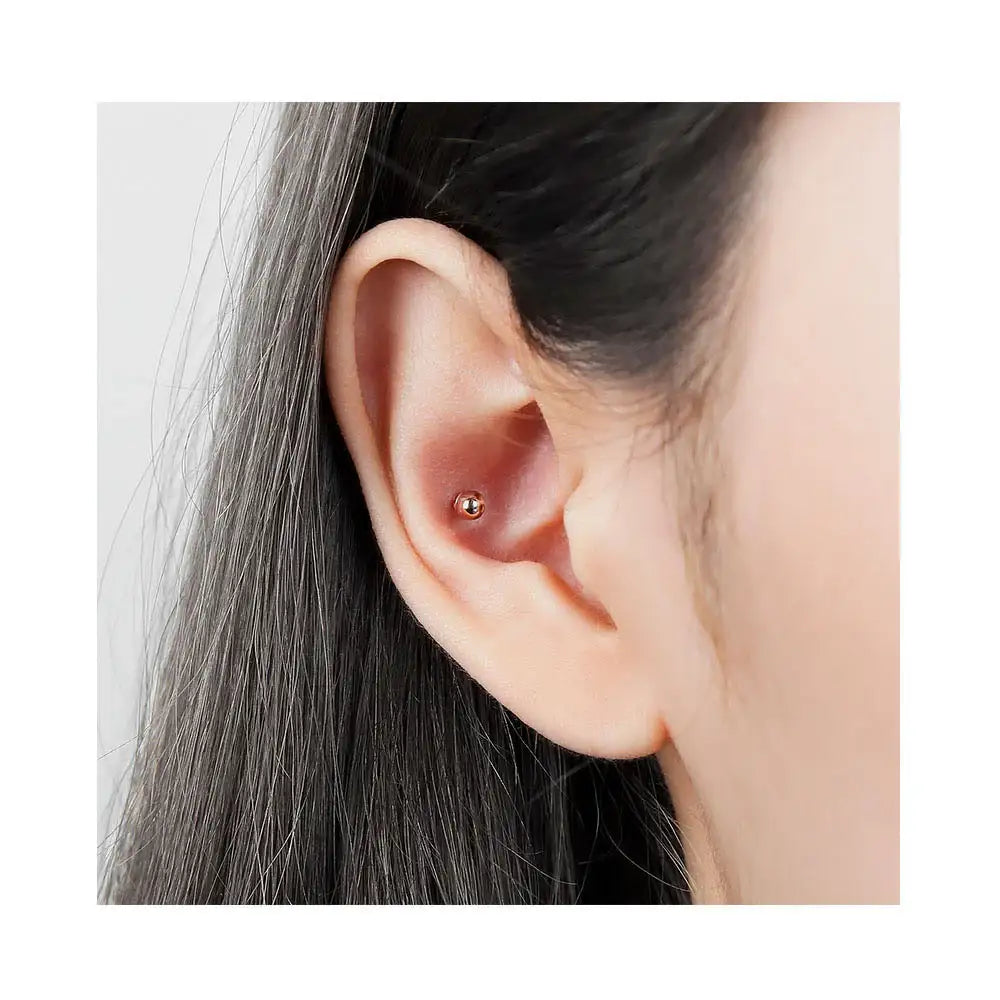 CLUE - 3mm Ball 10K/14K Gold Ear Pierce - CLUE - Jewelry - Harumio