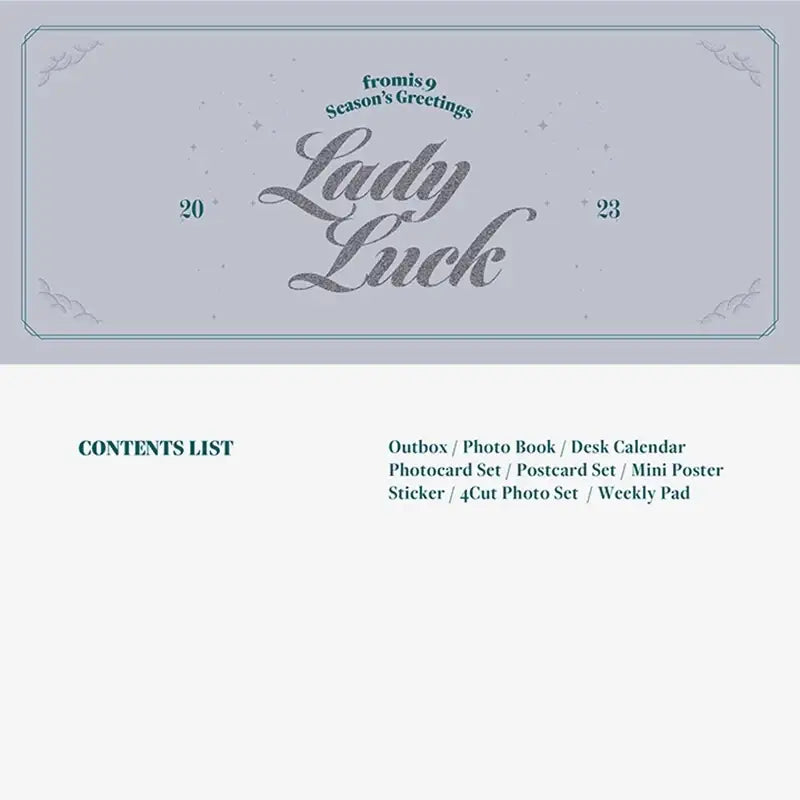fromis_9 - 2023 Season's Greetings - LADY LUCK - fromis_9 - Season's Greetings - Harumio