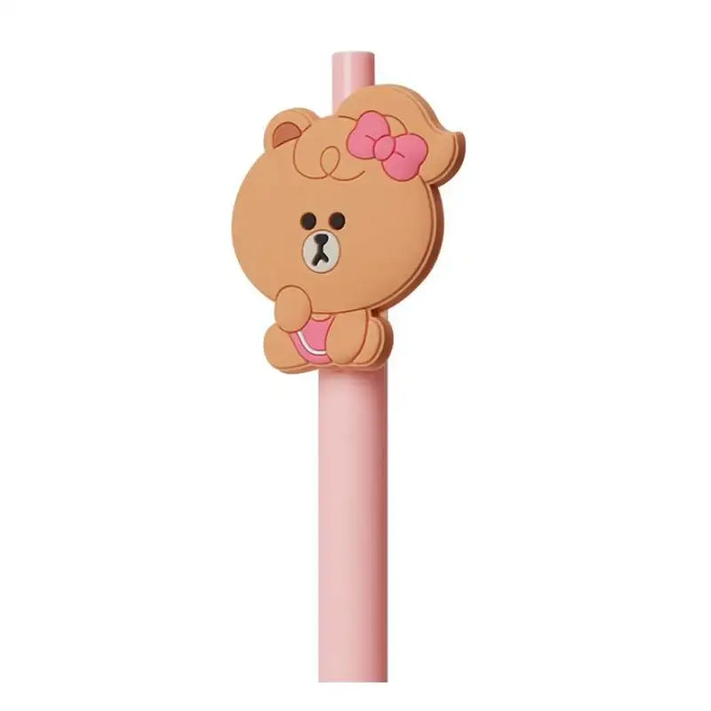 Line Friends - Silicone badge gel pen - Line Friends - Stationery - Harumio
