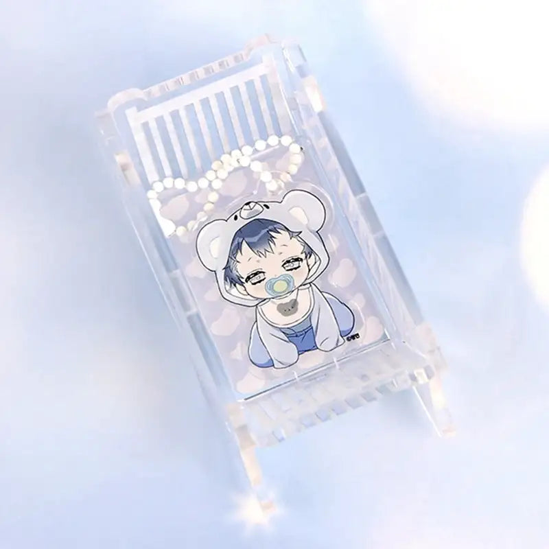 Surge Towards You - Rocking Crib Acrylic Stand + Charm Set - Webtoon Shop - Acrylic Stand - Harumio