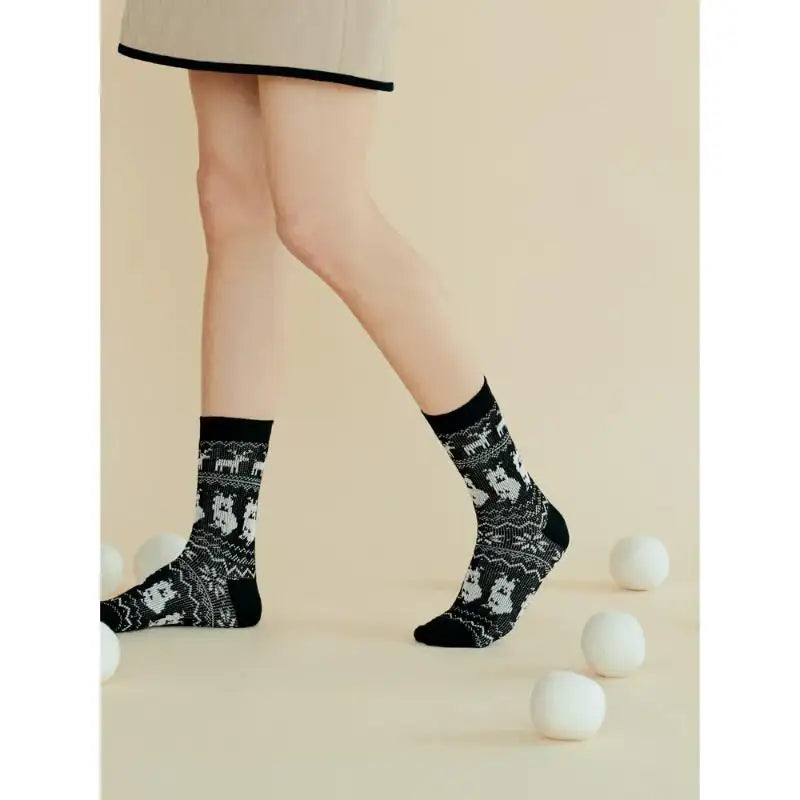 Dinotaeng - Rudolph Quokka Nordic Socks - Dinotaeng - Socks - Harumio
