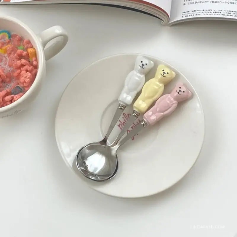 Like A Cafe - Vintage Teddy Bear Cutlery - Like A Cafe - Home & Living - Harumio