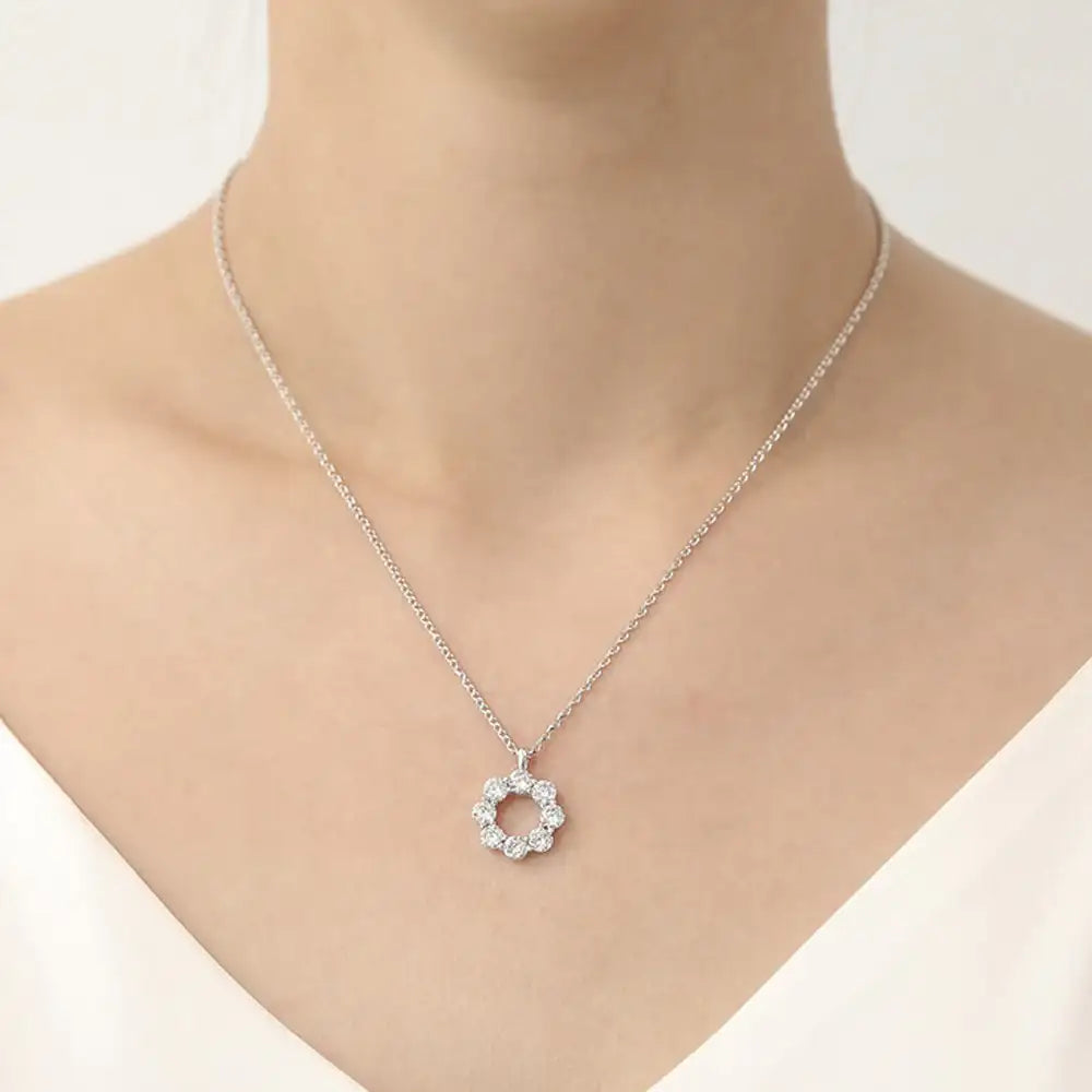 OST - Simulated Diamond 0.3ct Shine Necklace - OST - Jewelry - Harumio