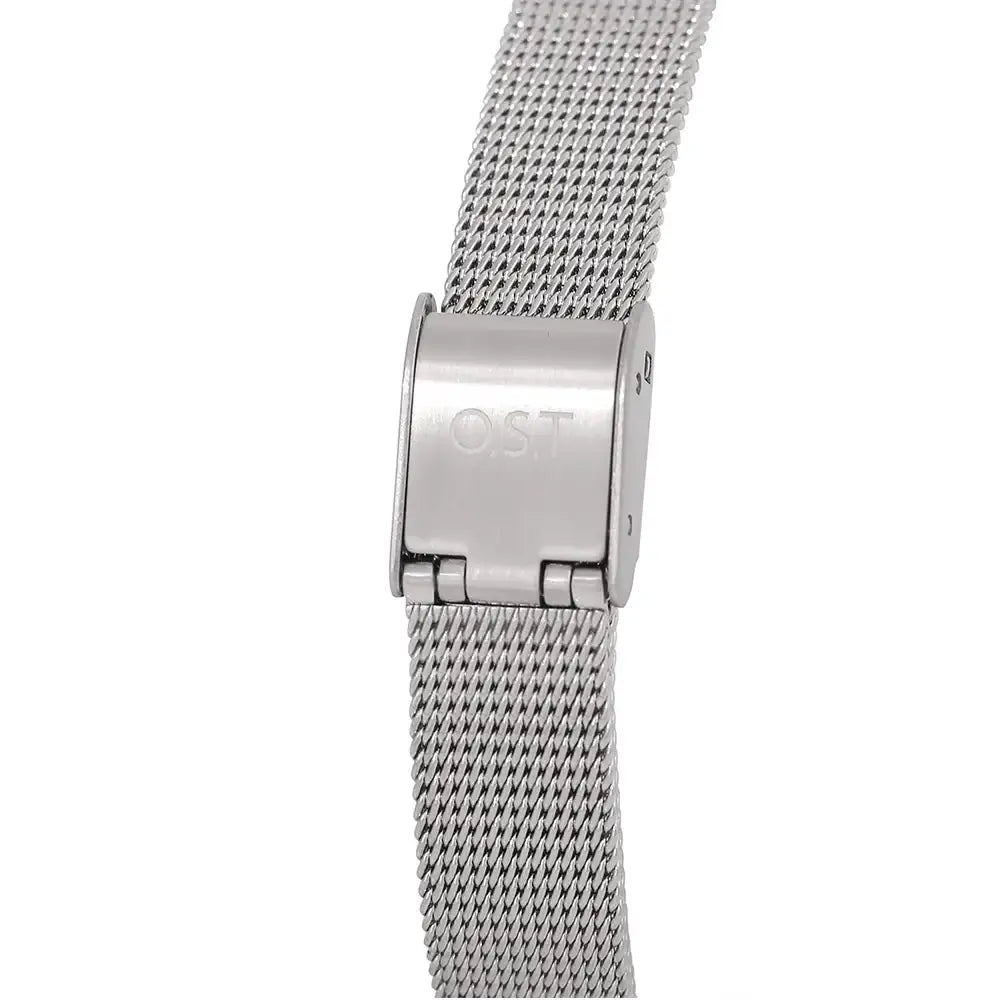 OST - Earth Night Sky Artificial Satellite Silver Mesh Watch - OST - Watch - Harumio