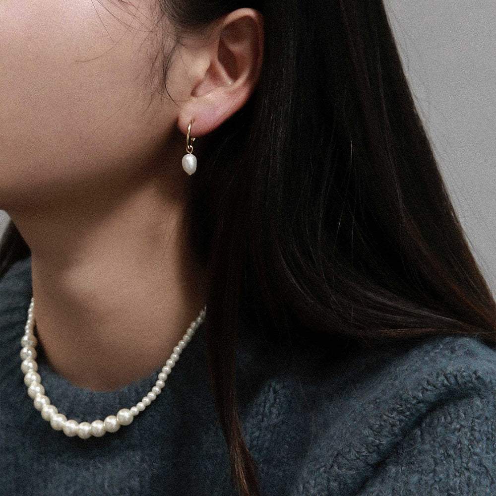 OST - Trendy Freshwater Pearl Earrings - OST - Jewelry - Harumio