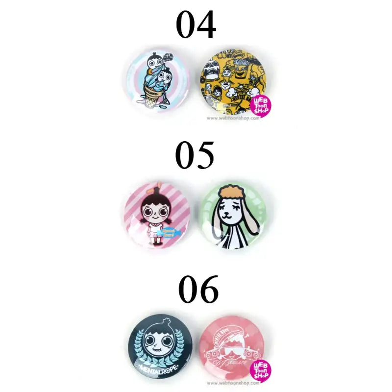 Don't Let Go of the Mental Rope - Pin Button - Webtoon Shop - Badge - Harumio