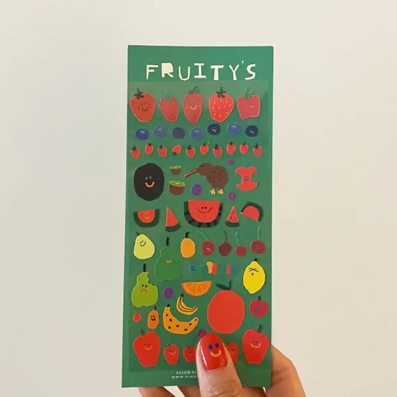 Dinotaeng - Fruity's Glitter Sticker - Dinotaeng - Sticker - Harumio