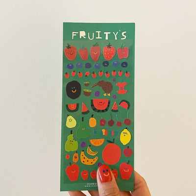 Dinotaeng - Fruity's Glitter Sticker
