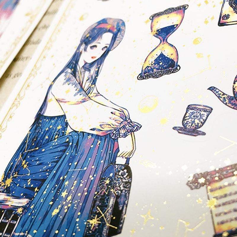 Libet - Gold Foil Cut-Out Removable Stickers - Libet - Stationary - Harumio