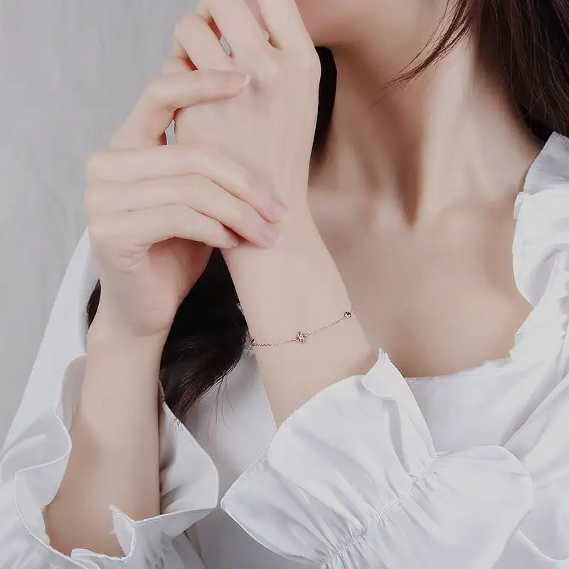 Saint Tail x Clue - Cross 10K & 14K Gold Bracelet - CLUE - Jewelry - Harumio