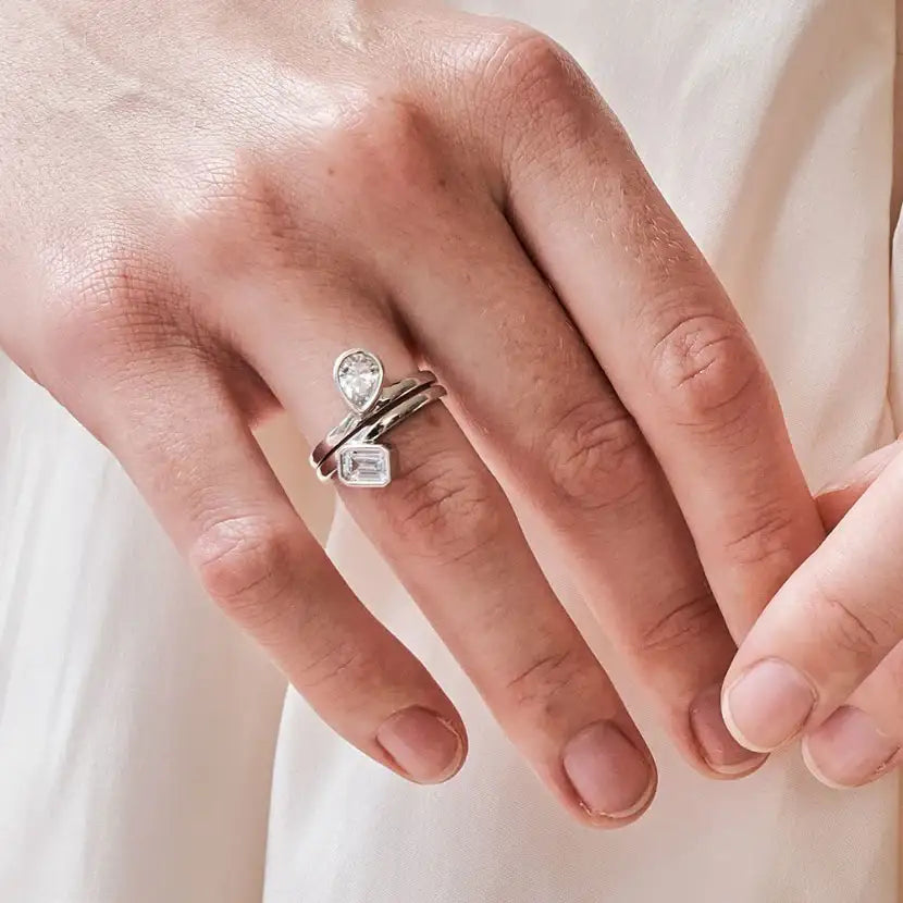 OST - EarthQ Square Silver Ring - OST - Jewelry - Harumio