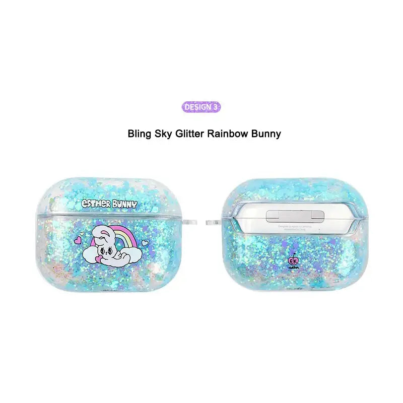 Esther Bunny - Bling Glitter AirPods Pro Case - Esther Bunny - AirPods Case - Harumio