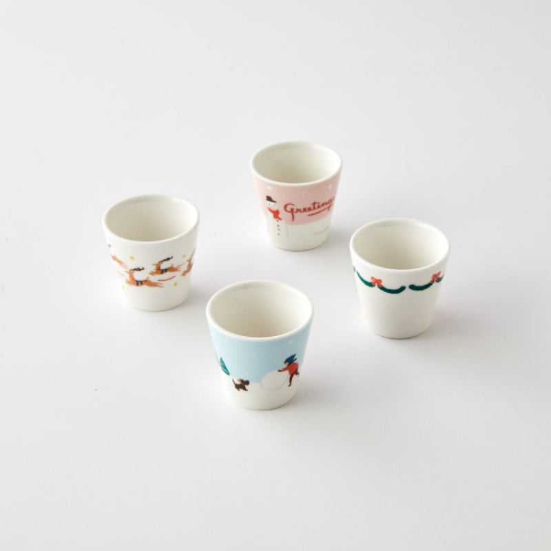 Korean Santa Fairy Village - Soju Glass 4P Set