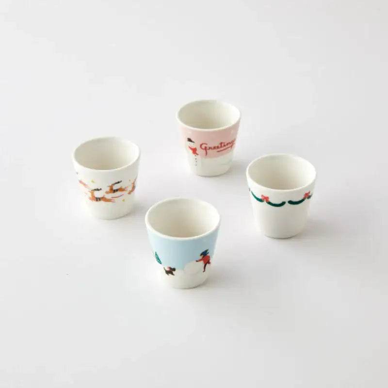 Korean Santa Fairy Village - Soju Glass 4P Set - Modern House - Home & Living - Harumio
