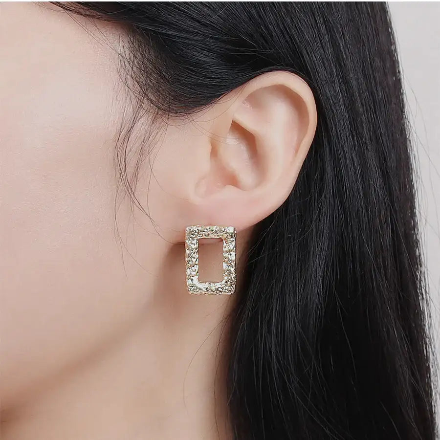 CLUE - Square Public Fashion Earring - CLUE - Jewelry - Harumio