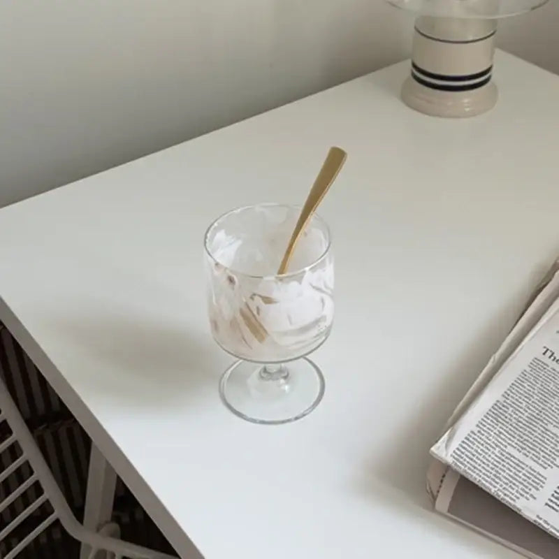 Like A Cafe - Matte Gold Dessert Spoon - Like A Cafe - Home & Living - Harumio