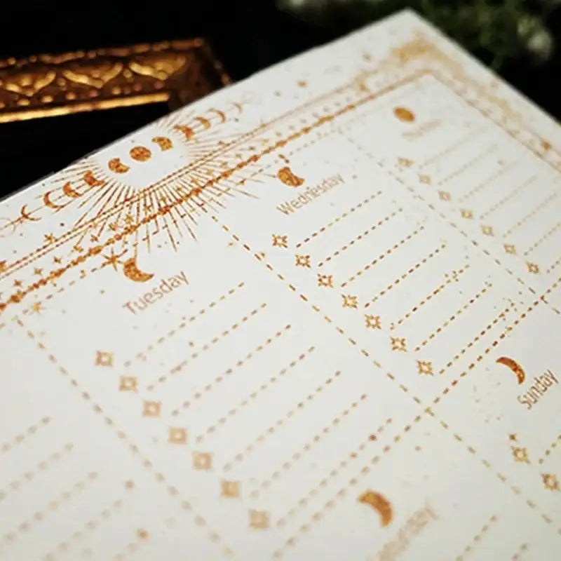 Libet - A5 Moon Weekly Memo Notepad - Libet - Stationary - Harumio
