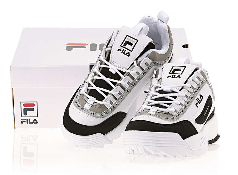 Fila disruptor 2 best sale tapey tape white black