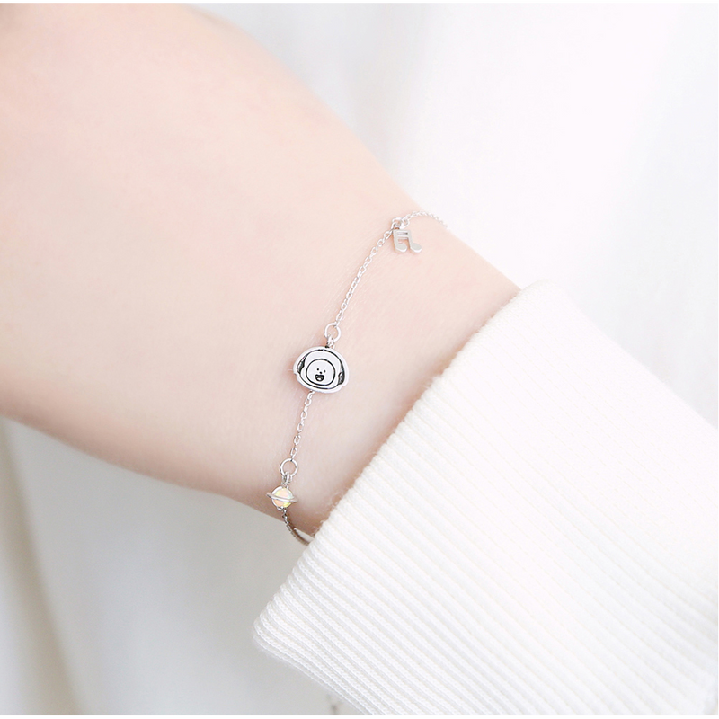 BT21 x OST - Chimmy Silver Bracelet