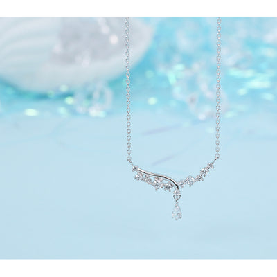 CLUE - Sunshine Crystal Silver Necklace