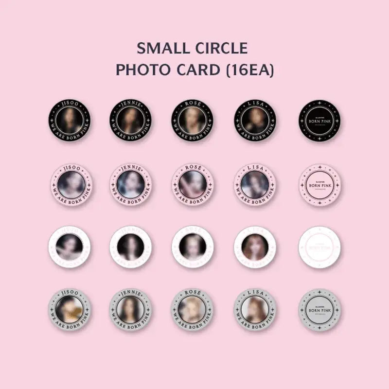 BlackPink - Born Pink - Circle Photo Card Set - BlackPink - Photo Card - Harumio